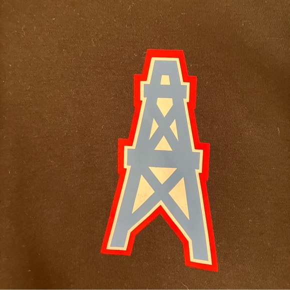 NWT NFL Houston Oilers Black Hoodie with Logo (medium) - Picture 6 of 8